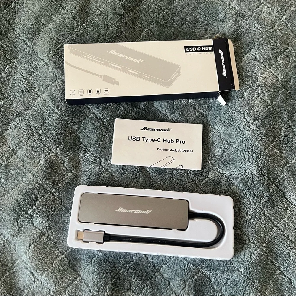 USB-C Hub Adapter – HDMI, USB, SD Card‎ – New in Box